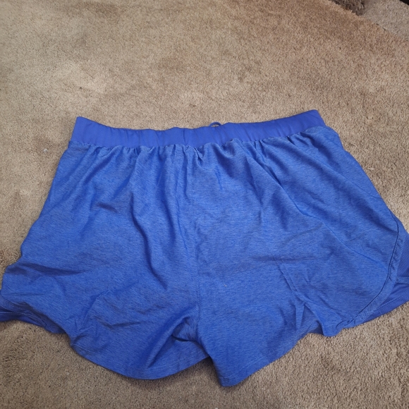 Vibrant Blue Women's Athletic Shorts - Picture 2 of 3